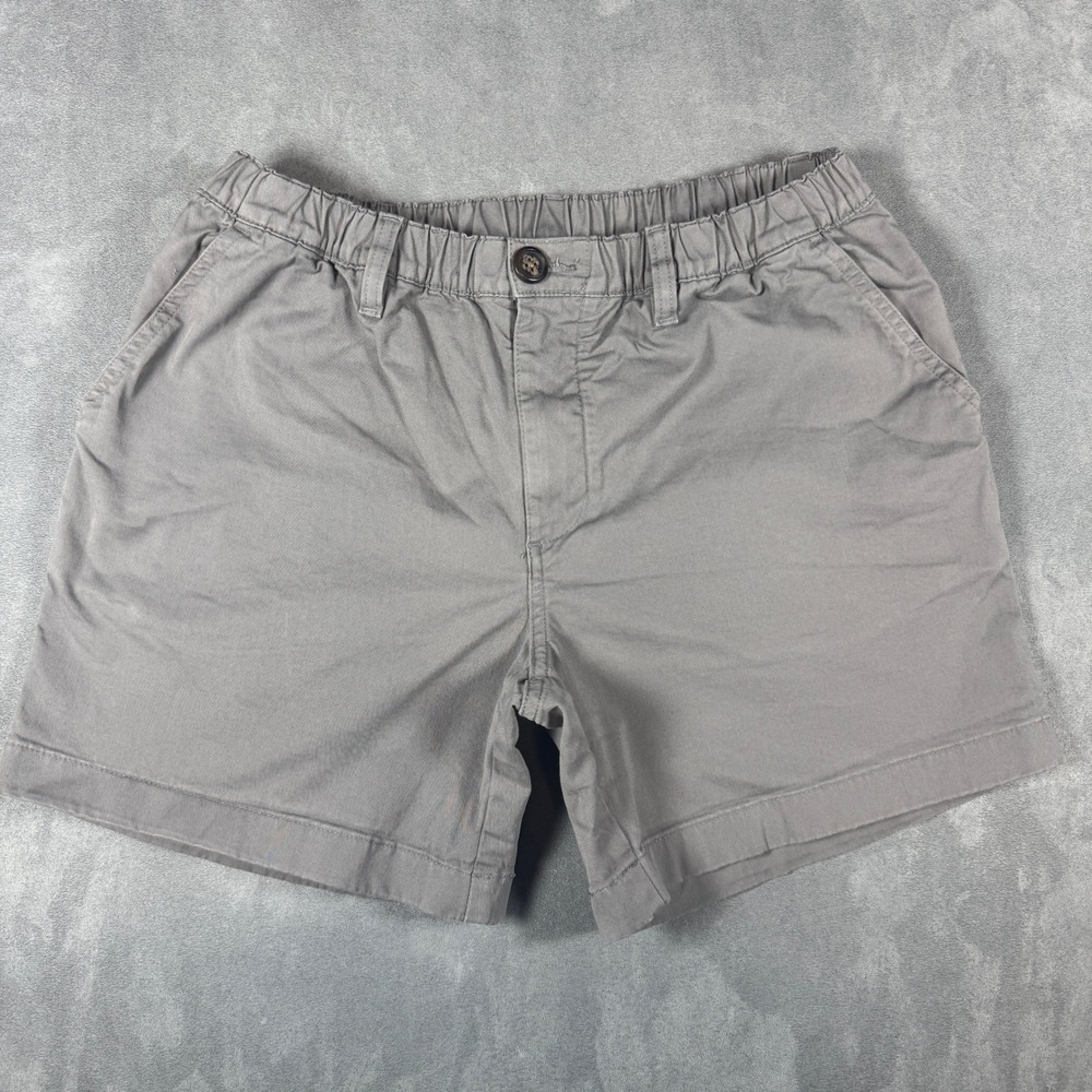 Chubbies Originals Mens Gray 5.5 Inch Inseam Elastic Waist Shorts Size Medium